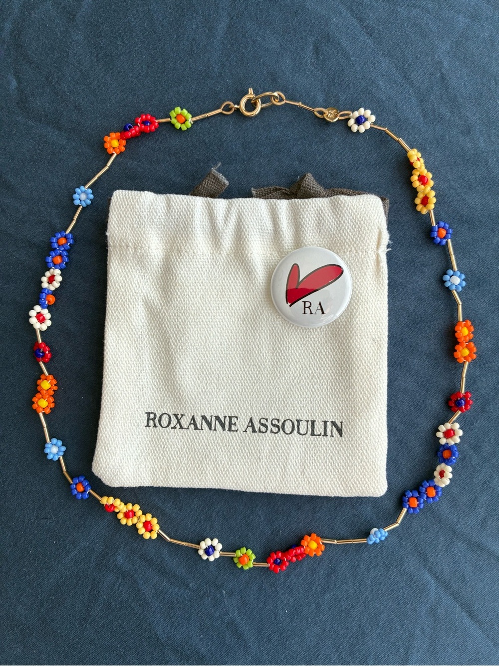 NWOT Roxanne Assoulin Flower Power Necklace